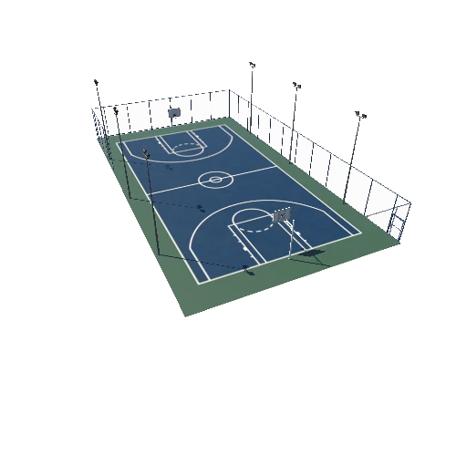 Modular Basketball Court A2 Quad